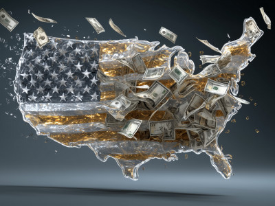 Есть ли связь между падением курса биткоина и данными о ВВП США / AWX